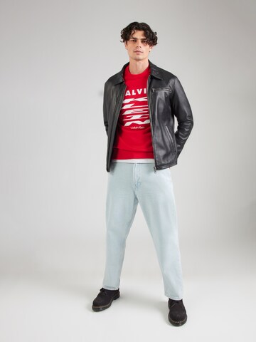 Calvin Klein Jeans Bluzka sportowa w kolorze czerwony