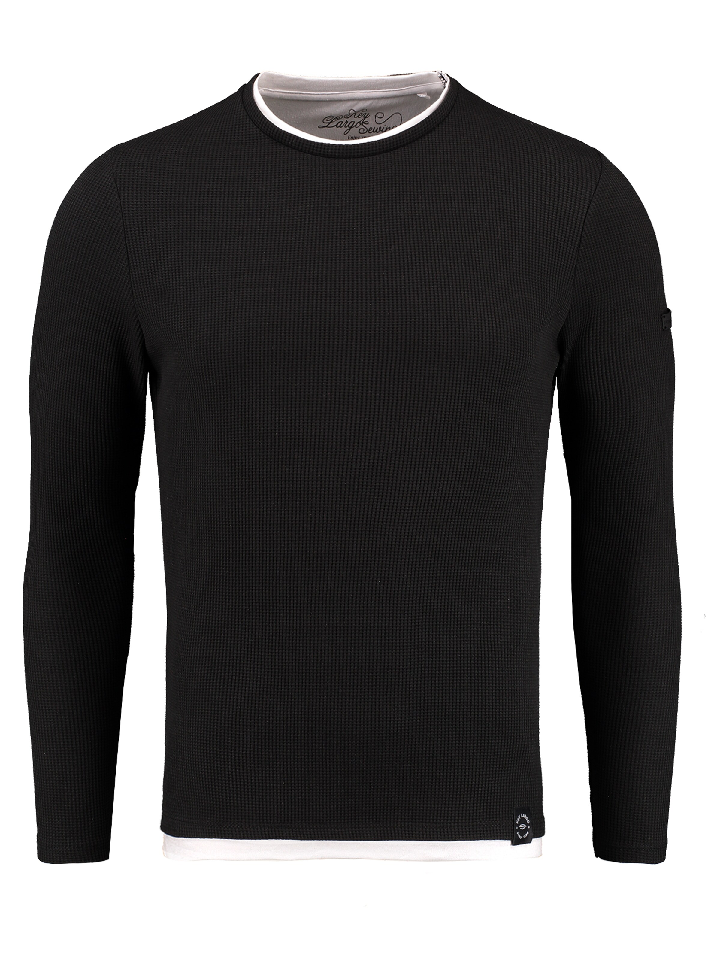 Key Largo Pullover 'STEFANO' in Schwarz: Vorderseite