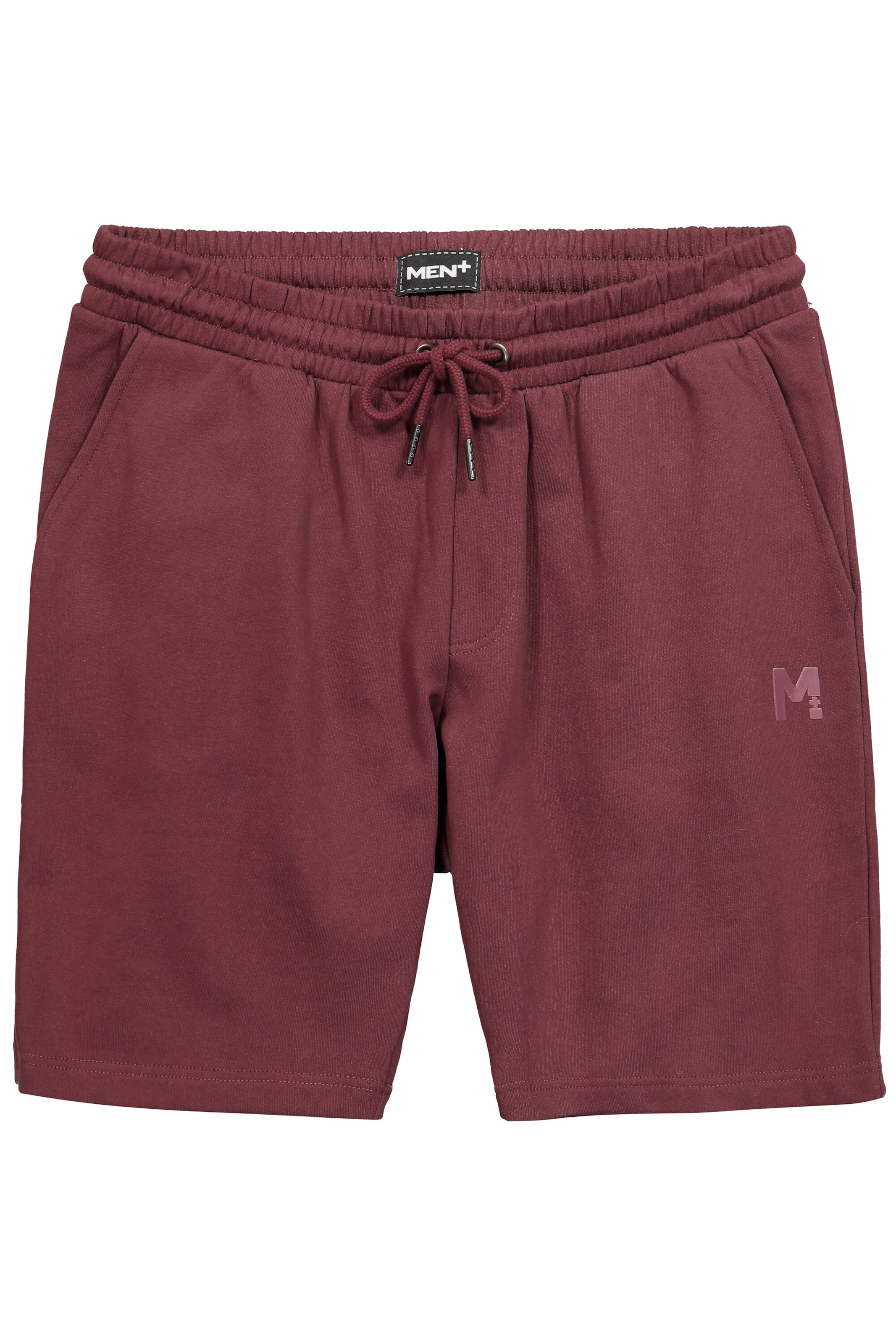 Men Plus Regular Shorts in Rot: Vorderseite