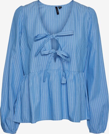 VERO MODA Blouse 'Gili' in Blauw: voorkant