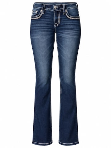 Miss Me - Bootcut Vaquero 'D1118 Mid-Rise Bootcut Jeans Langes Bein' en azul: frente