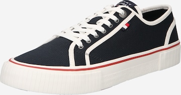 Baskets basses TOMMY HILFIGER en bleu : devant