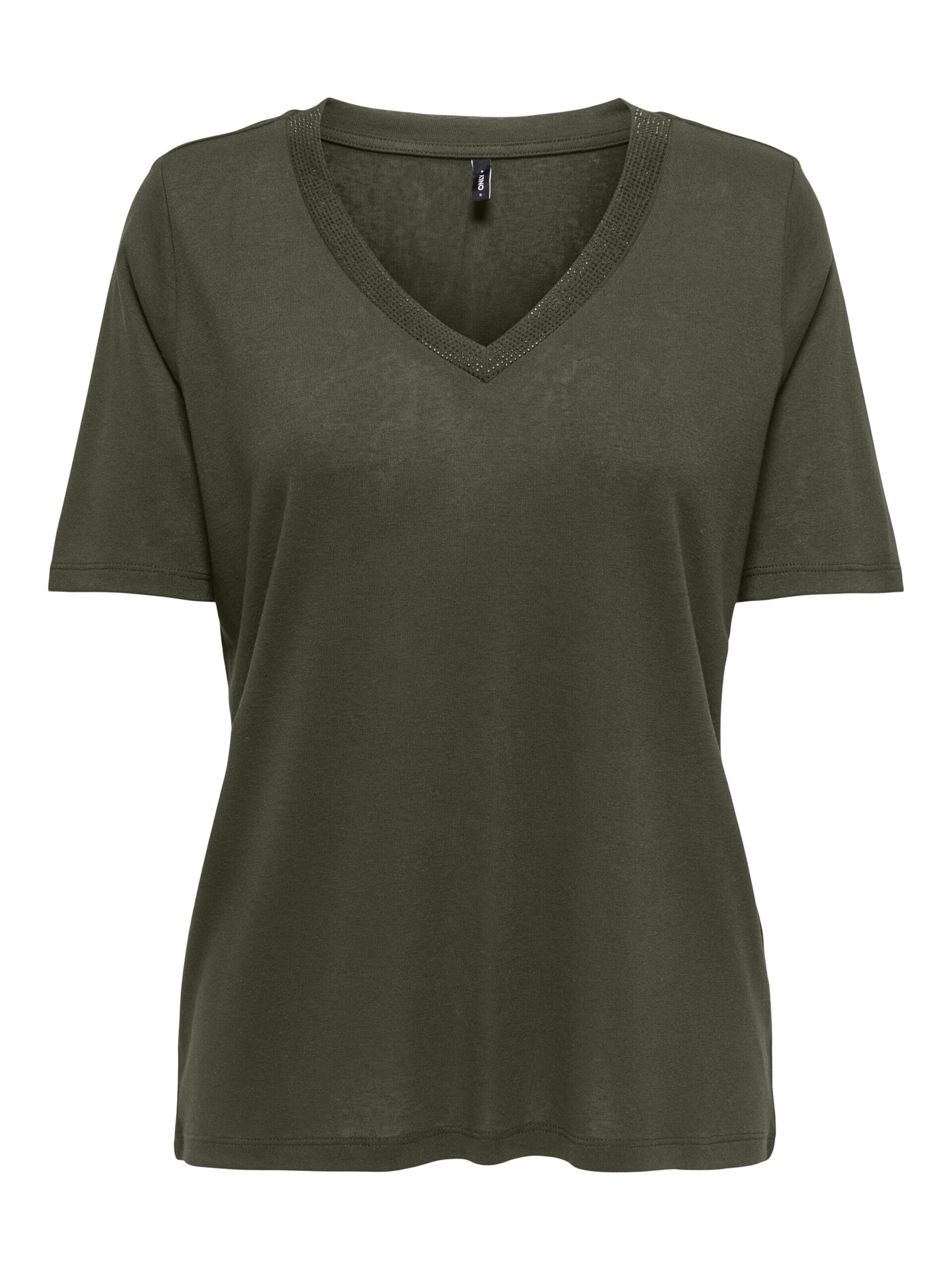 ONLY Shirt in M in de kleur Kaki, Productweergave