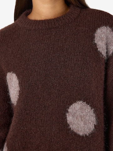 Pull-over oversize 'SUTTON ' Noisy may en marron