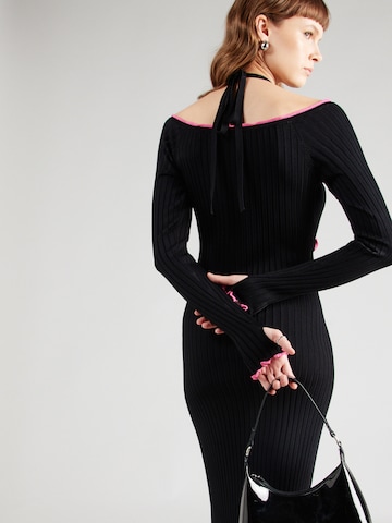 Abito in maglia '76DPM18' di Versace Jeans Couture in nero