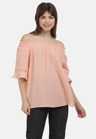 MYMO Blouse in Roze: voorkant