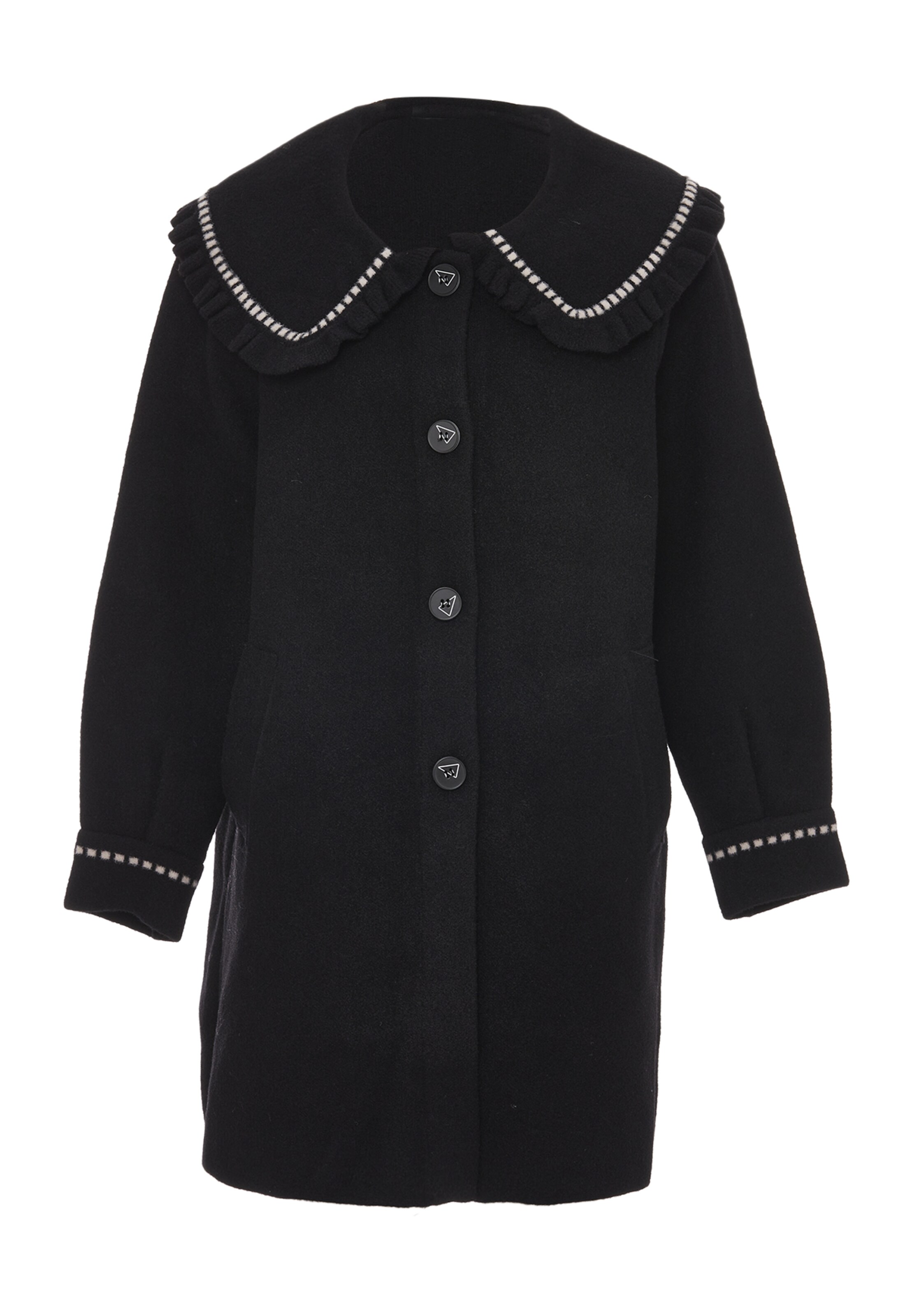 CELOCIA Gebreid vest in Zwart: voorkant