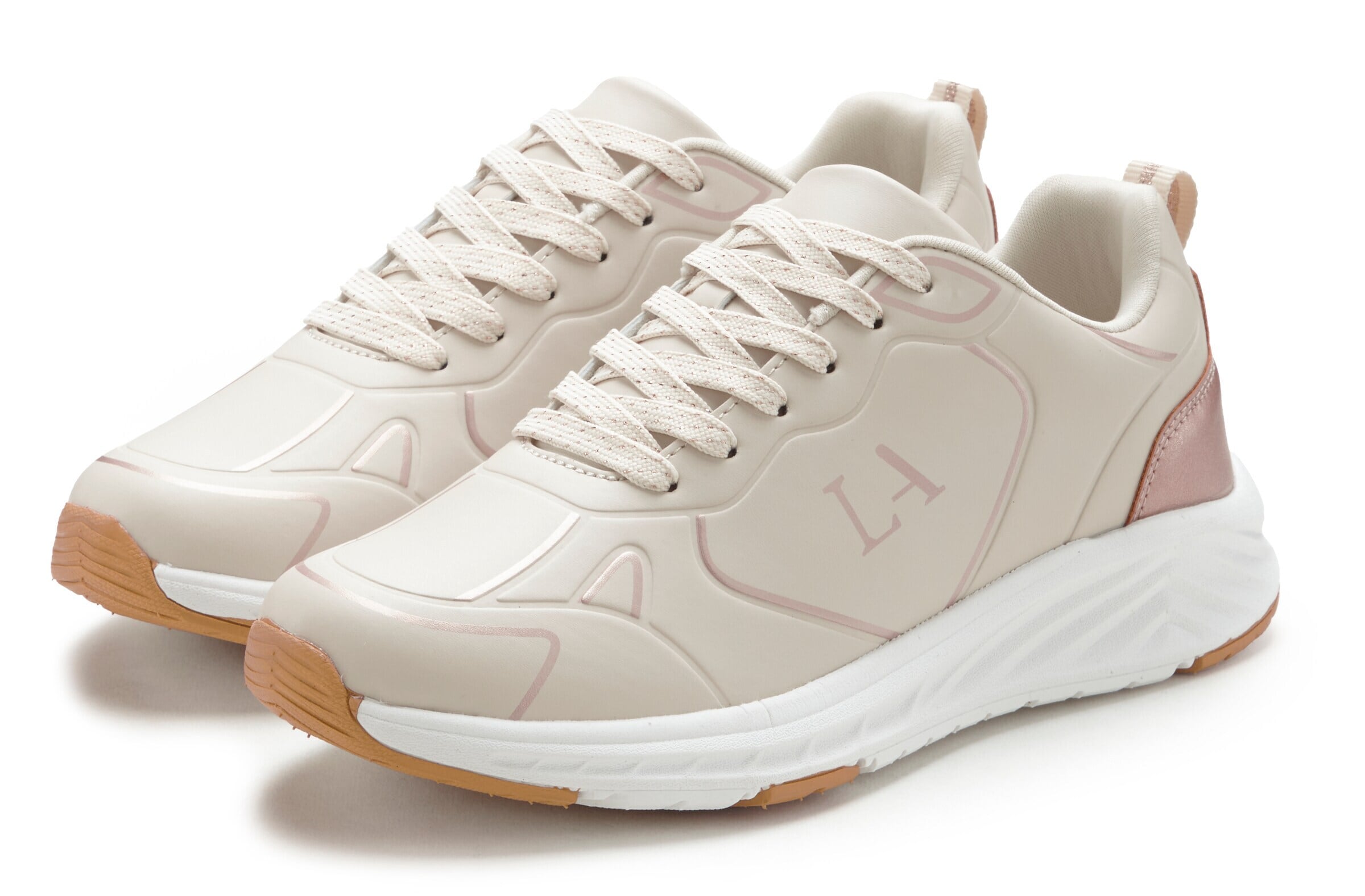 LASCANA - Zapatillas deportivas bajas en beige