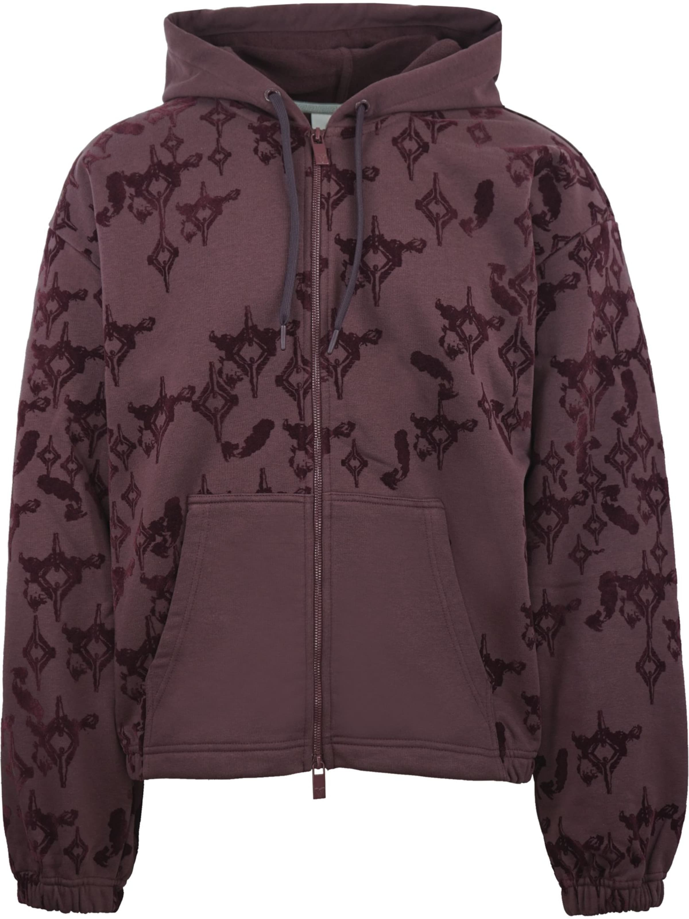 Carlo Colucci Sweatvest 'Flenger' in Rood: voorkant