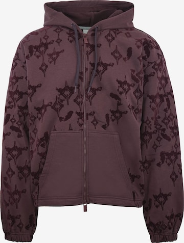 Carlo Colucci Sweatvest 'Flenger' in Rood: voorkant