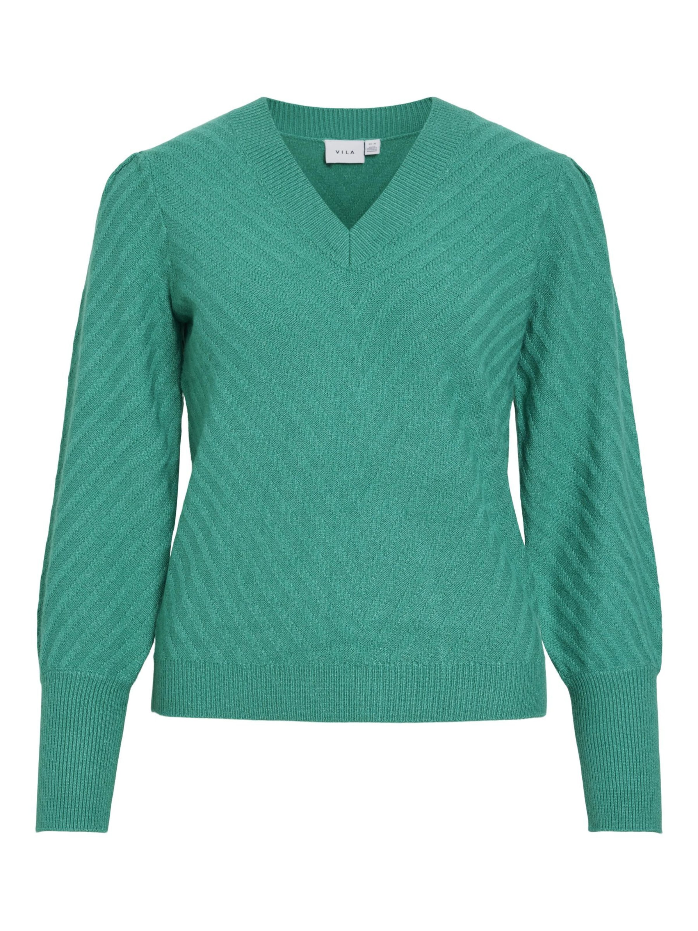 VILA Trui in Groen: voorkant