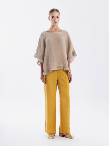 Camicia da donna di Haris Cotton in beige: frontale