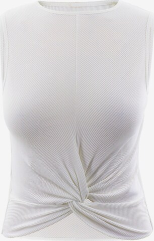 Top di AIKI KEYLOOK in bianco: frontale