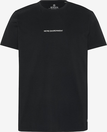 Detto Fatto Unisex T-Shirt ' mit QR-Code-Print ' in Schwarz: predná strana