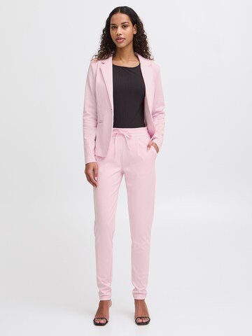 ICHI Tapered Trousers 'KATE' in Pink