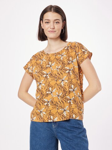 Camicia da donna di Tranquillo in arancione: frontale