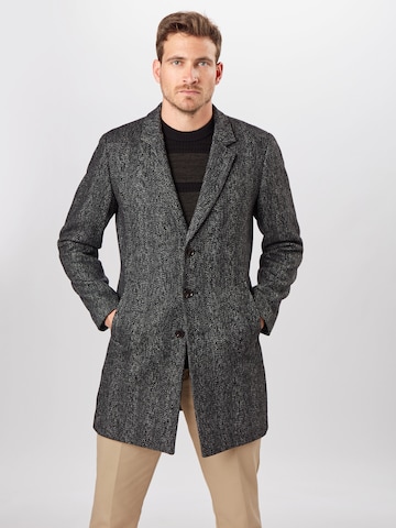 JACK & JONES Between-Seasons Coat in Black: front