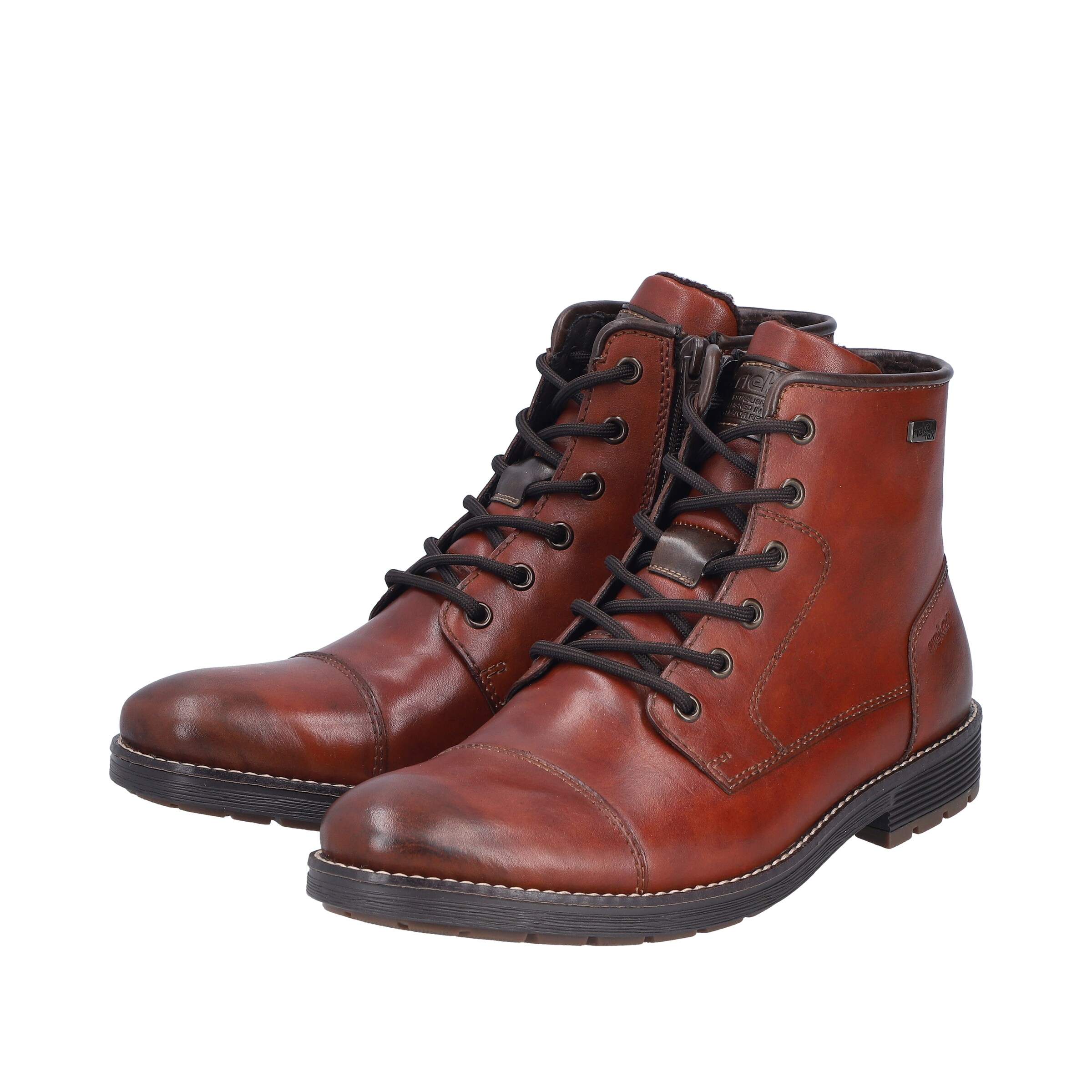 Rieker Lace-Up Boots in Brown