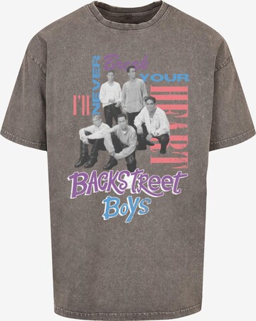 Merchcode T-Shirt 'Backstreet Boys - INBYH' in Grau: predná strana