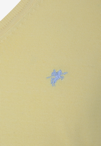 DENIM CULTURE Sweater 'Silvestro' in Yellow