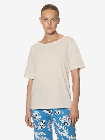 Mey Pajama Shirt in Beige: front