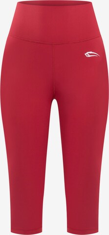 Smilodox Skinny Workout Pants 'Advanced Affectionate' in Red: front