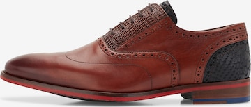 Floris van Bommel Lace-Up Shoes 'De Stapper 03' in Brown: front