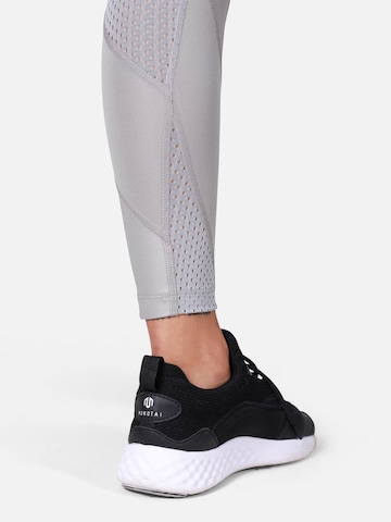 MOROTAI Skinny Sporthose 'CROPPED' in Grau