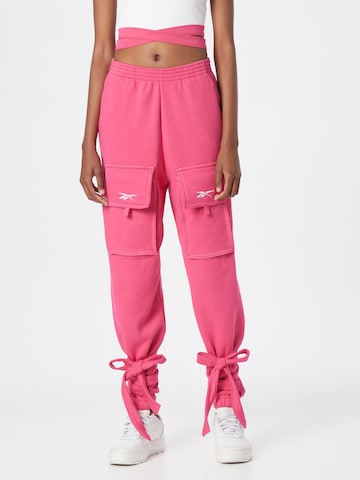 Reebok Tapered Broek 'Cardi' in Roze: voorkant