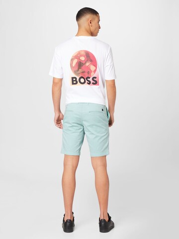 BOSS Orange Slimfit Chino kalhoty – modrá