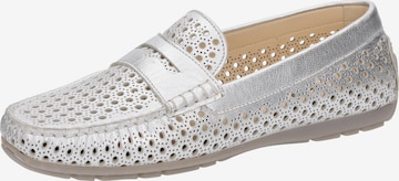 SIOUX Classic Flats in Silver: front