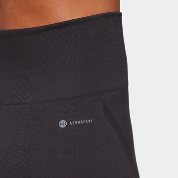 ADIDAS PERFORMANCE Skinny Sportshorts 'Studio Aero Bike' in Schwarz