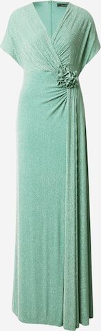 Rochie de seară de la Vera Mont pe verde: față