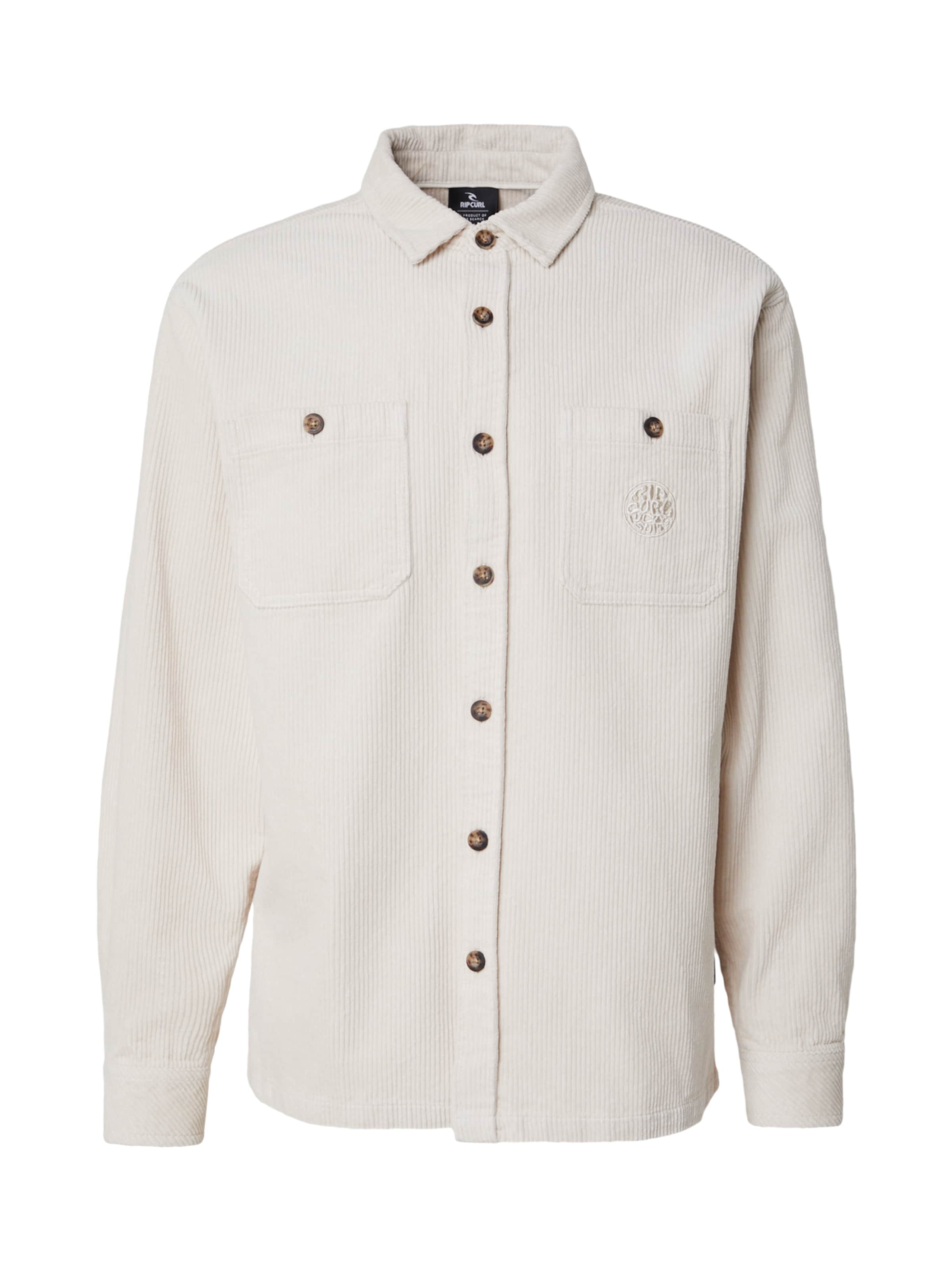 RIP CURL Классический крой Рубашка в Бежевый: спереди