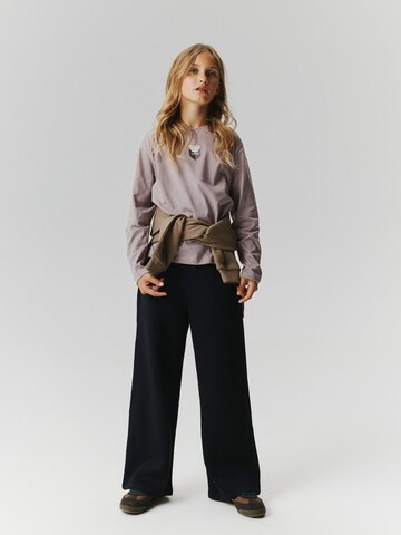 NAME IT - Pierna ancha Pantalón en negro