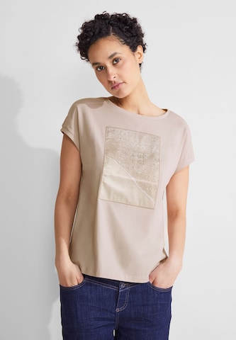 STREET ONE T-Shirt in Beige: predná strana