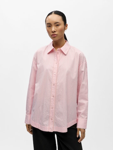 OBJECT - Blusa 'OBJREISS' en rosa: frente