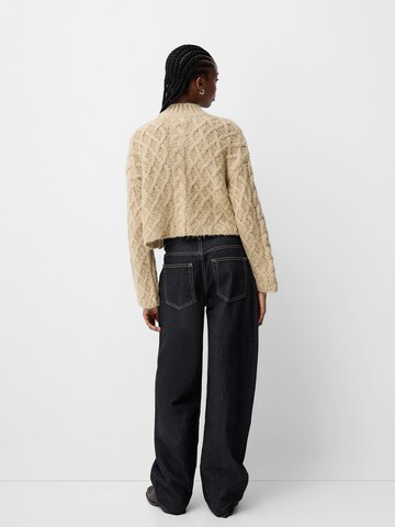 Pull-over Bershka en beige