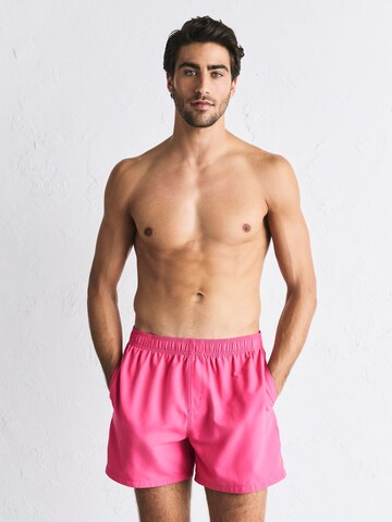 Next Board Shorts 'Essential' in Pink: front