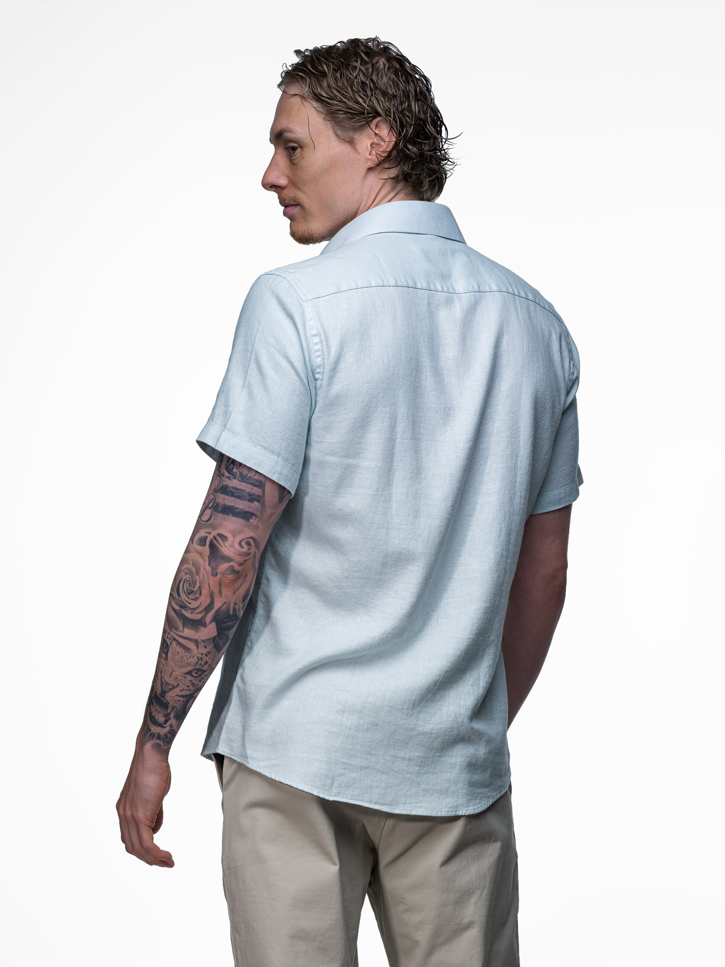 Vercate Slim fit Koszula biznesowa 'No. 33' w kolorze niebieski