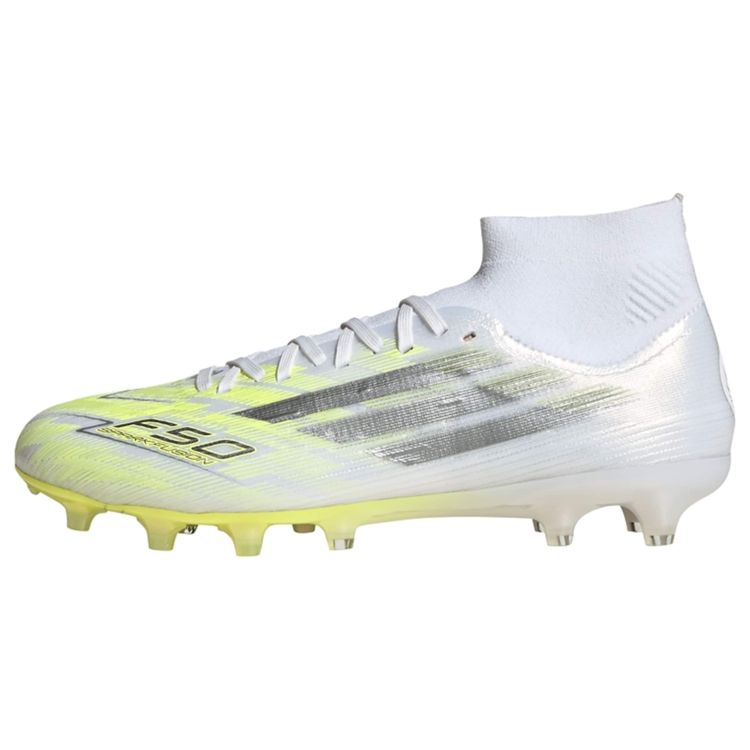Chaussure de foot 'F50 Sparkfusion Pro' ADIDAS PERFORMANCE en blanc : devant