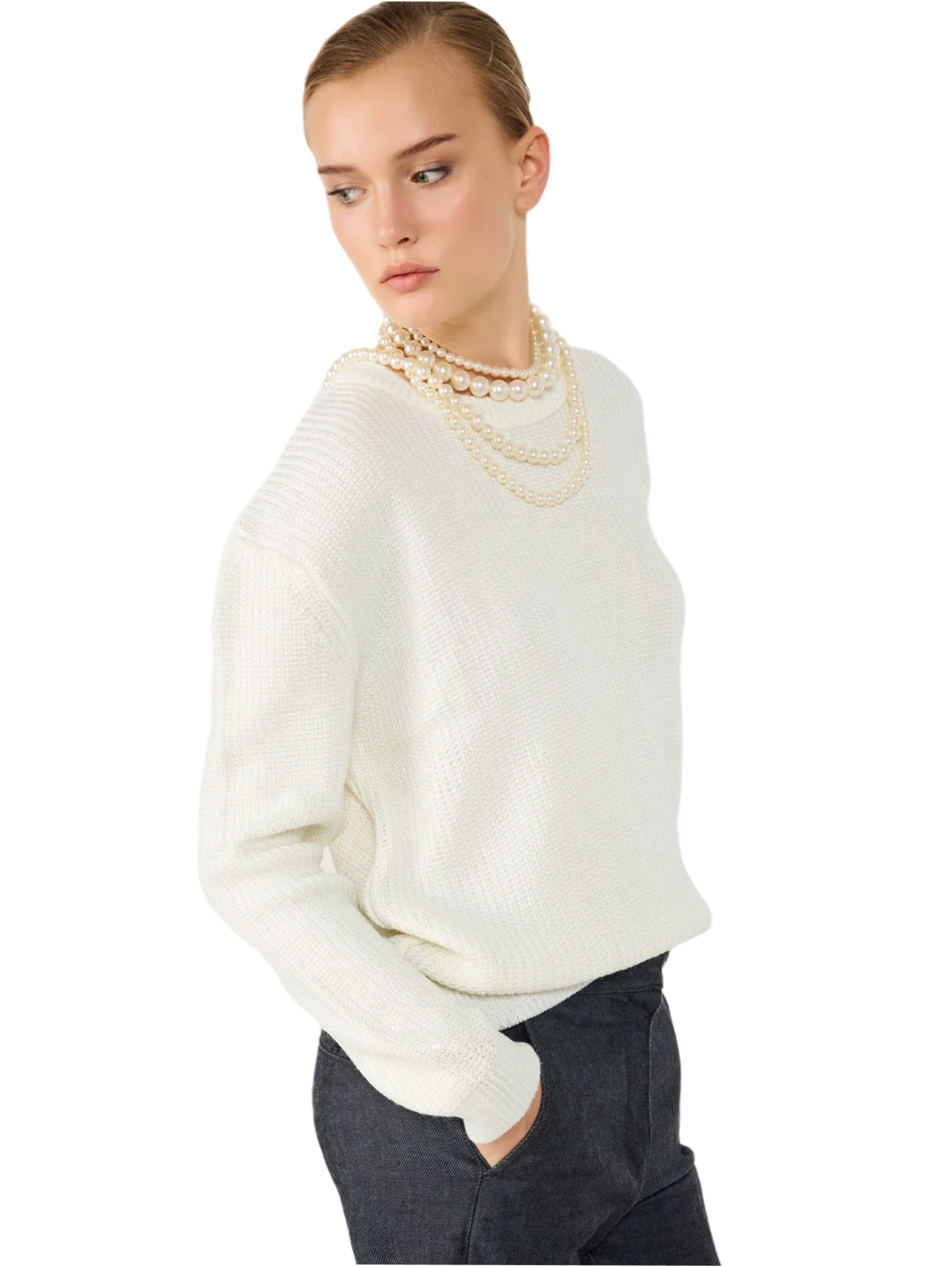 No Matter What Sweater in Beige