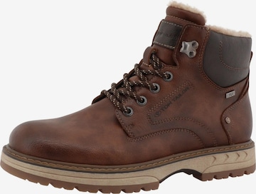 TOM TAILOR Veterboots in Bruin: voorkant