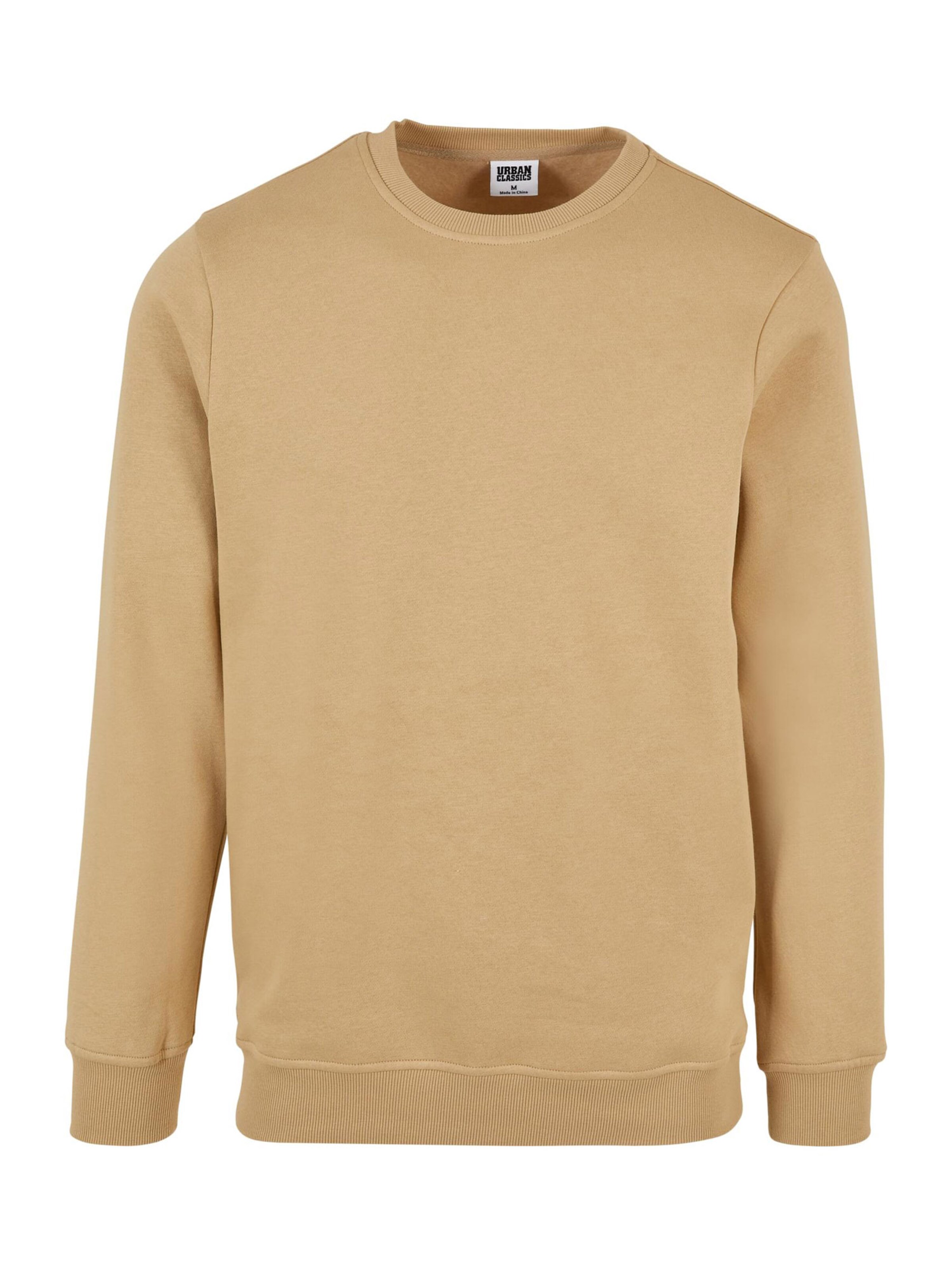 Urban Classics Sweatshirt in Beige: front