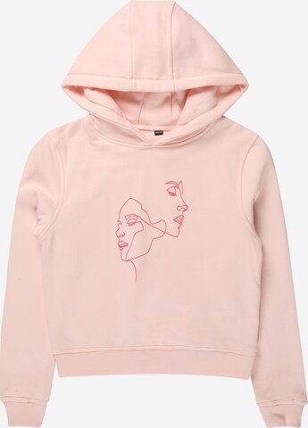 Sweat-shirt Mister Tee en rose : devant