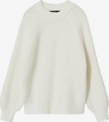 Pullover 'Cleo' di MANGO in bianco: frontale