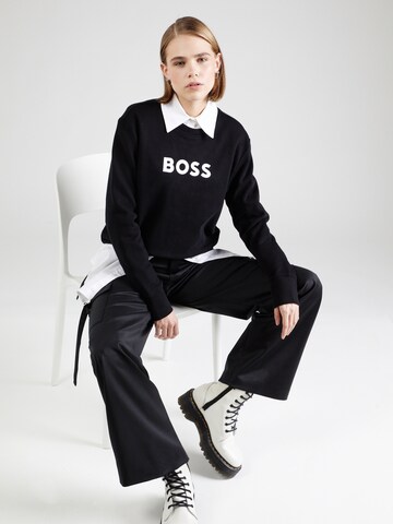 Sweat-shirt 'Ela 6' BOSS en noir