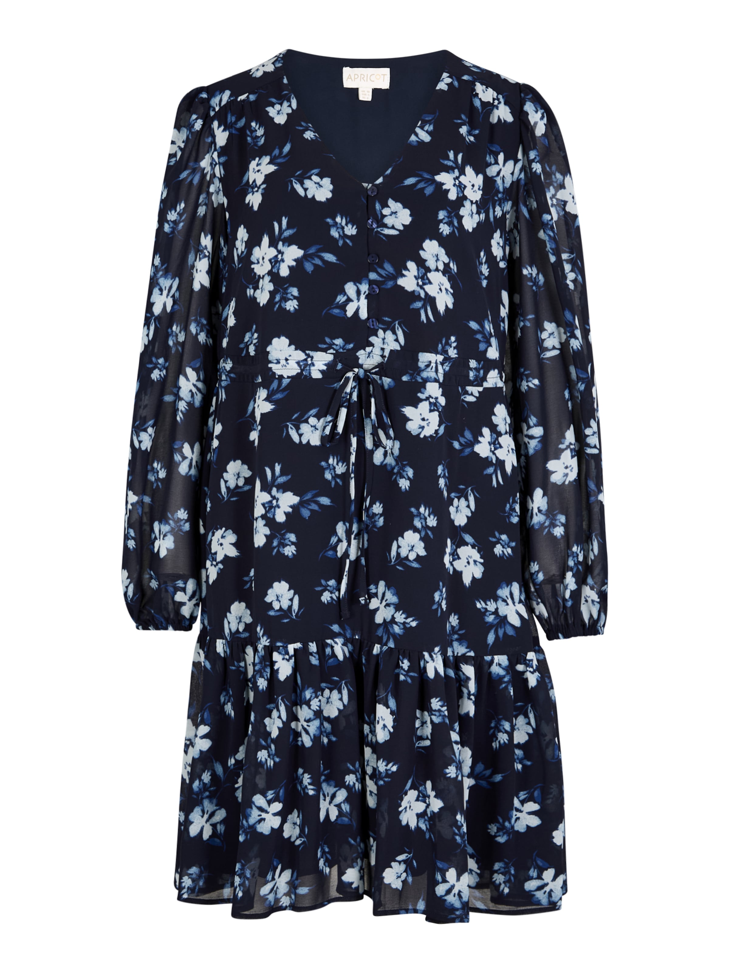 Apricot Jurk in Blauw: voorkant