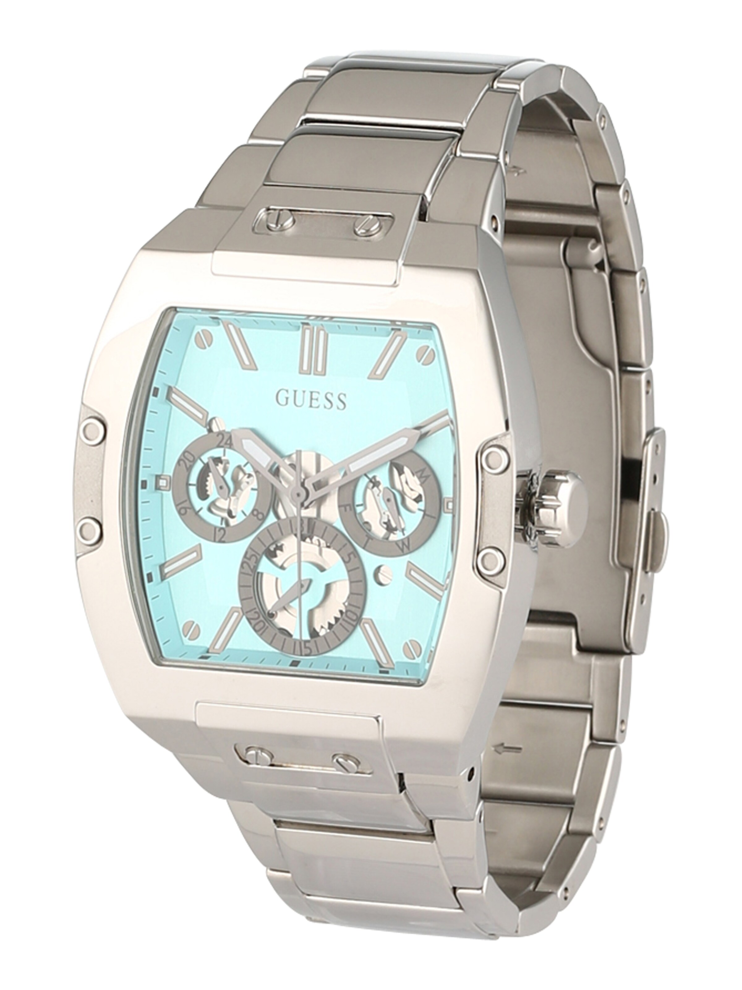 GUESS Uhr in Silber: Vorderseite