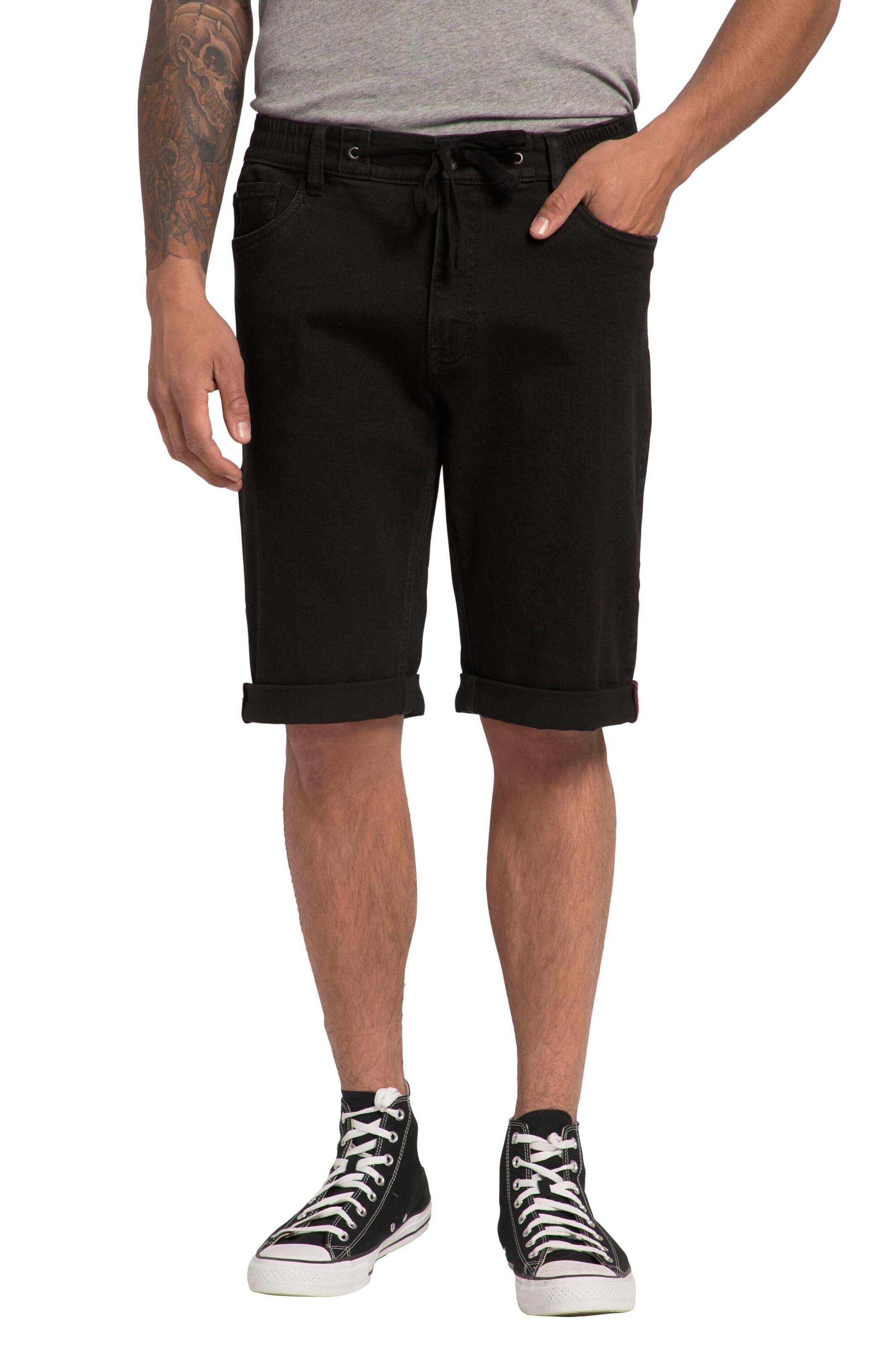 JP1880 Regular Jeans in Black: front